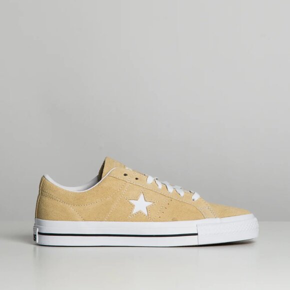 Converse One Star Pro Ox Low Top White Suede OAT MILK A04155C Men's Size 10 NEW - Picture 9 of 11